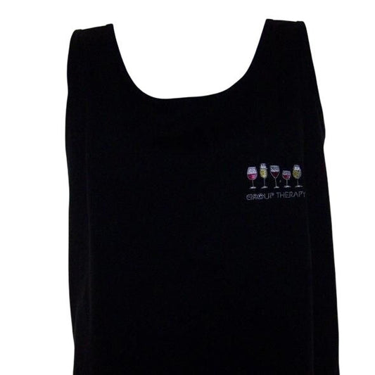 T-Shirt Tank Top  Black Gildan Size  XLange Cotton Group of 5 Wine Glasses