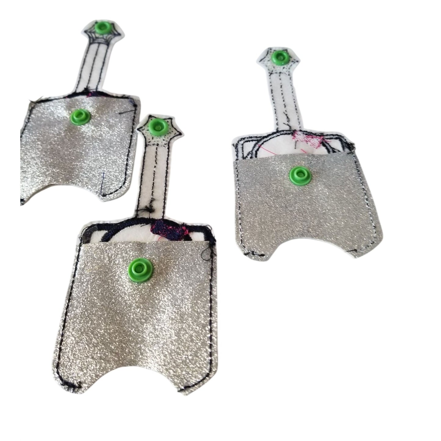 Bath & Body Works 1 oz Hand Sanitizer Set of 3 Spiders Embroidered Faux Leather Holder