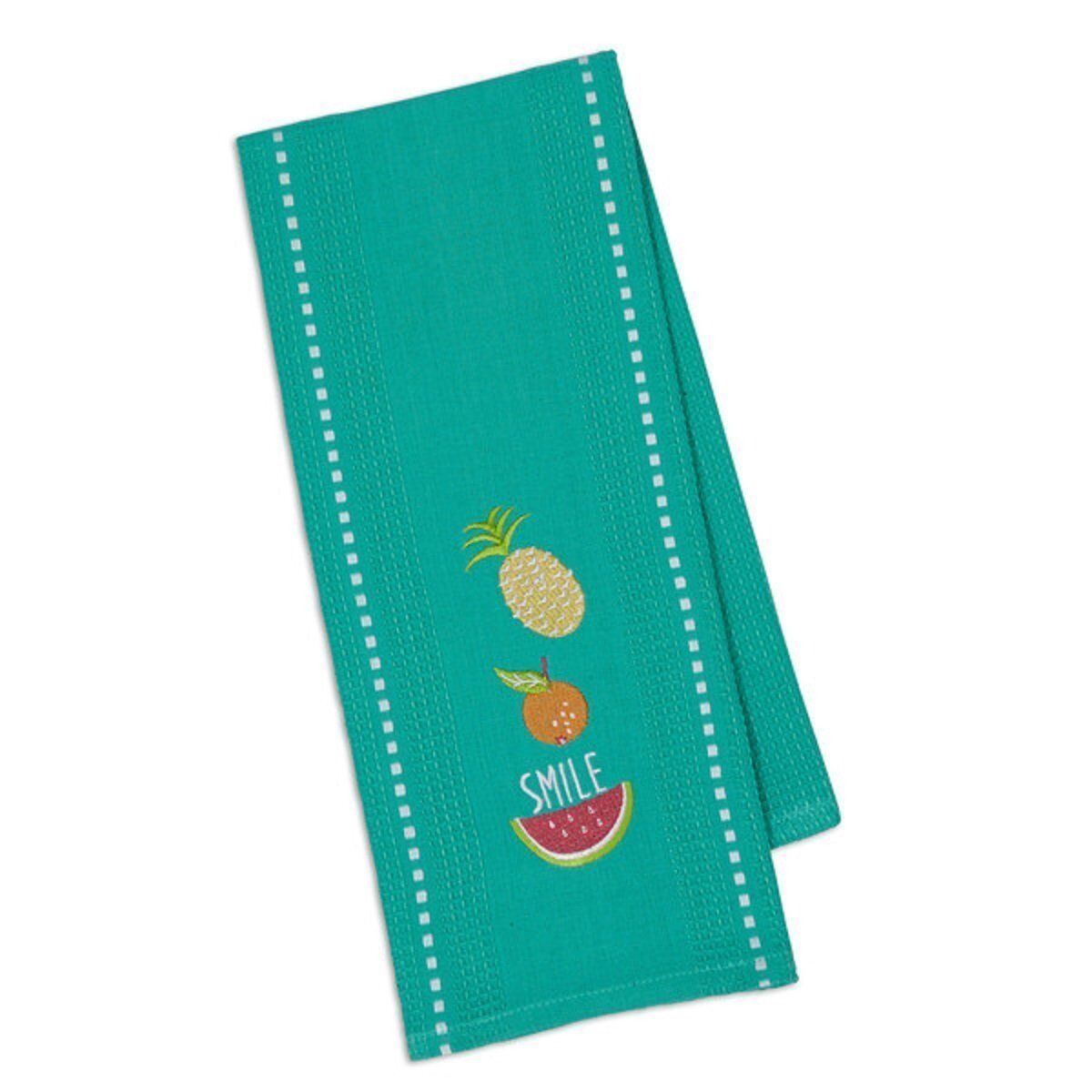 Kitchen Towel Design Imports Summer Fruit 18 x 28  Watermelon Pineapple Peach Cotton