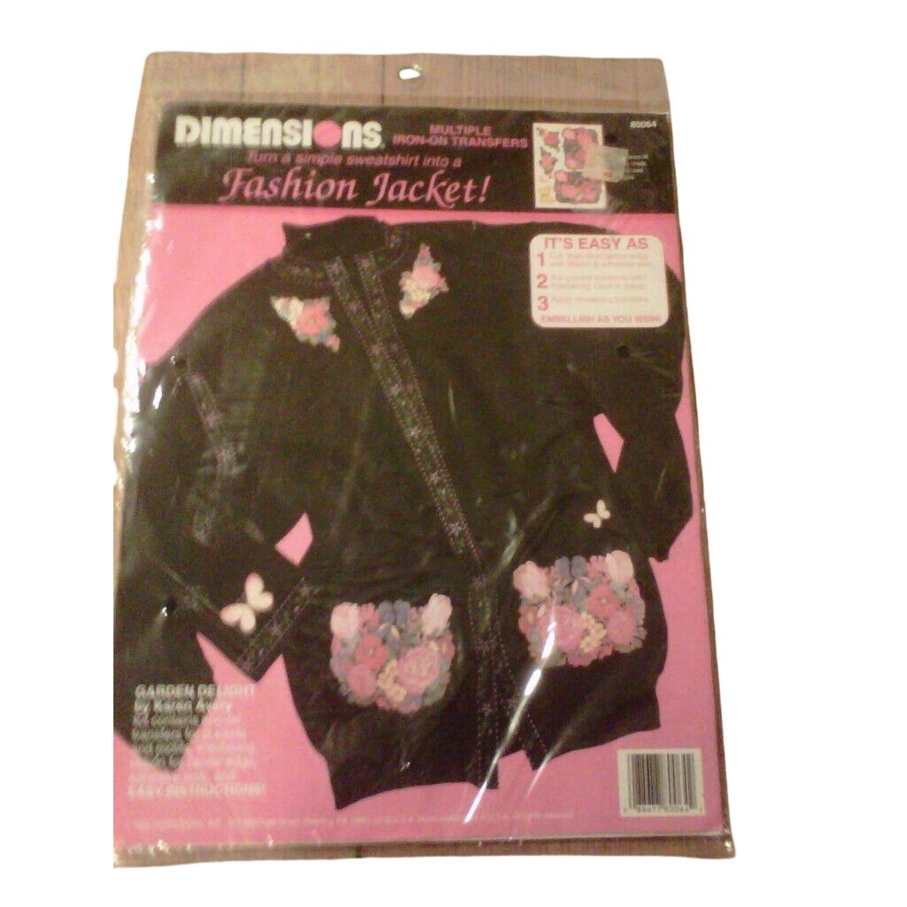 Craft Kit Flowers Iron on Transfer Dimensions Fashion Jacket Iron on Transfers