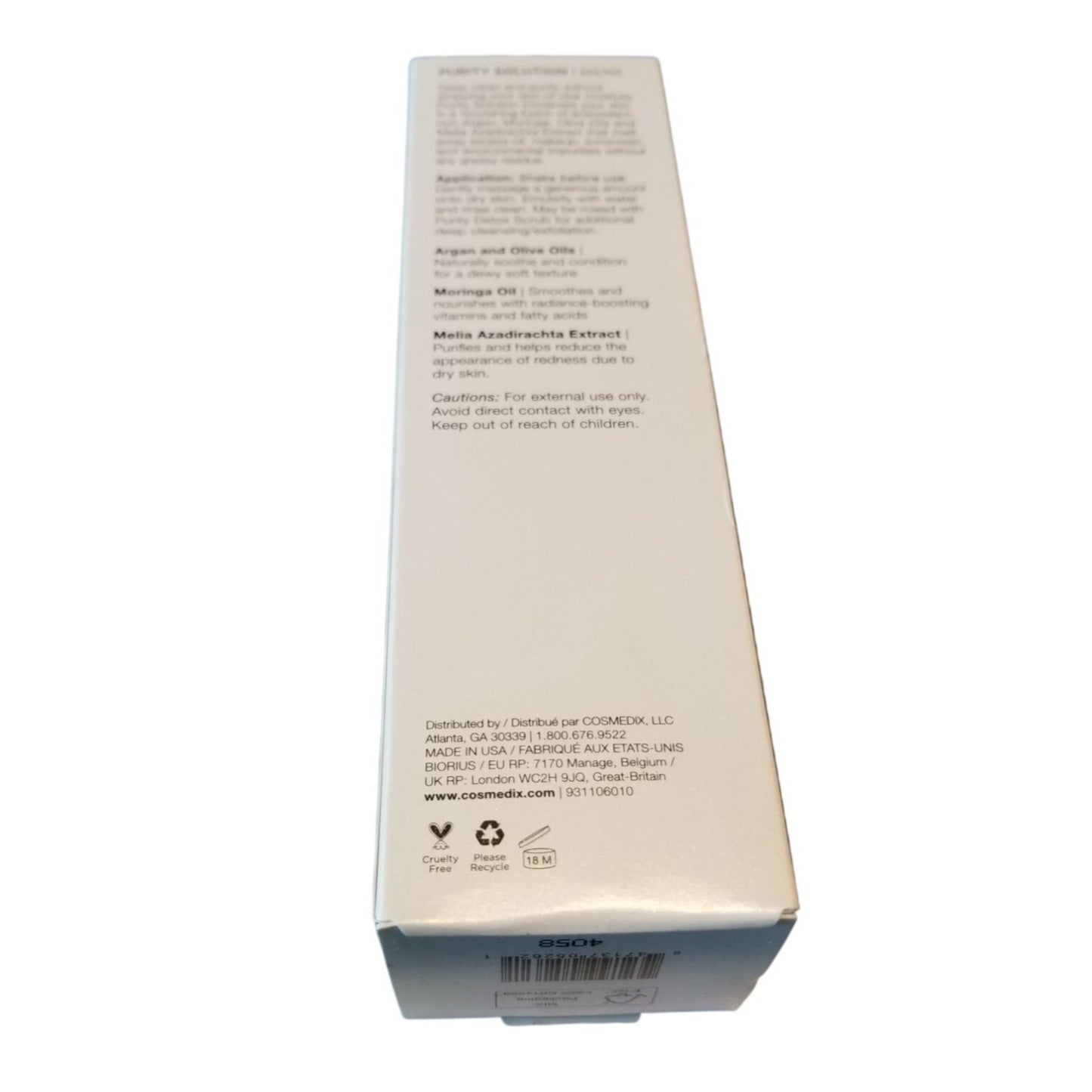 Skincare Cosmedix Purity Solution 3.3 oz  Nourishing Cleansing Oil
