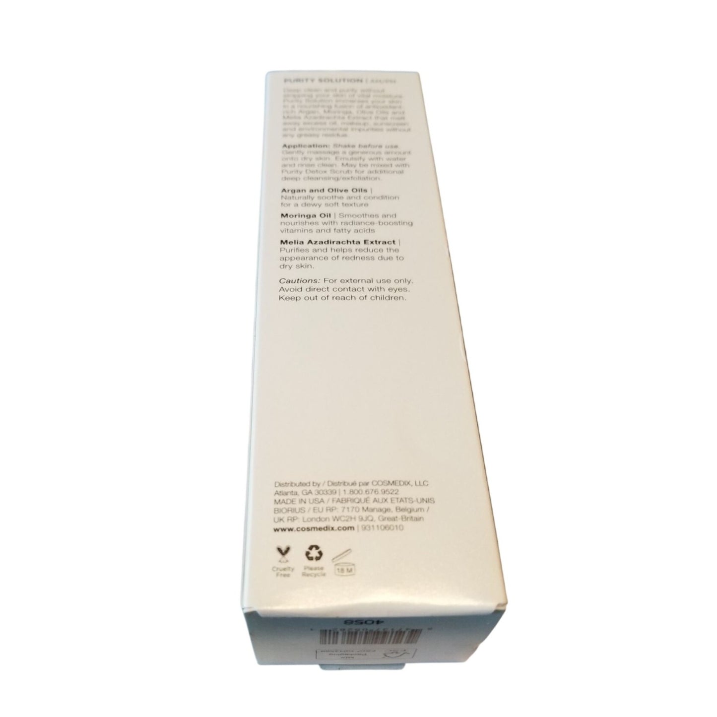 Skincare Cosmedix Purity Solution 3.3 oz  Nourishing Cleansing Oil