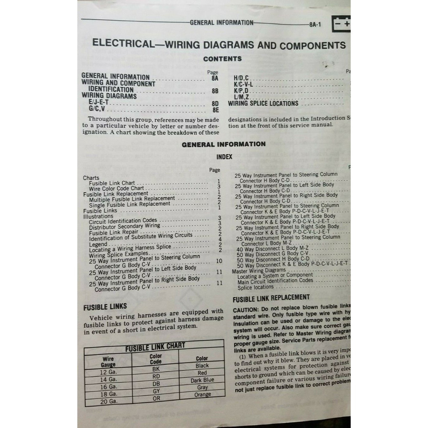 Book 1986 Chrysler Service Manual Wiring Diagrams Omni Charger Aries Reliant 600