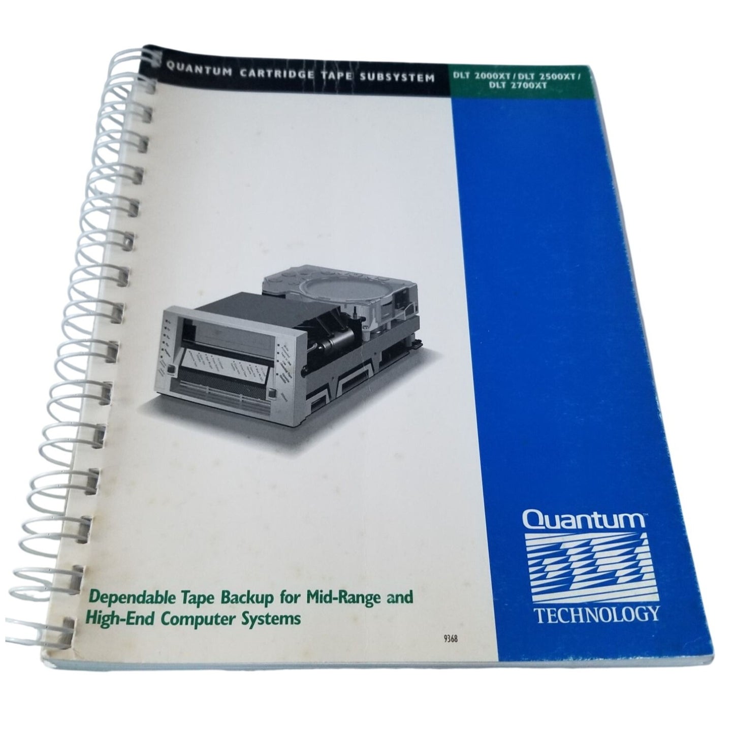 Computer Manual Quantum  Catridge Tape Subsystem DLT 200XT 2500XT  2700XT
