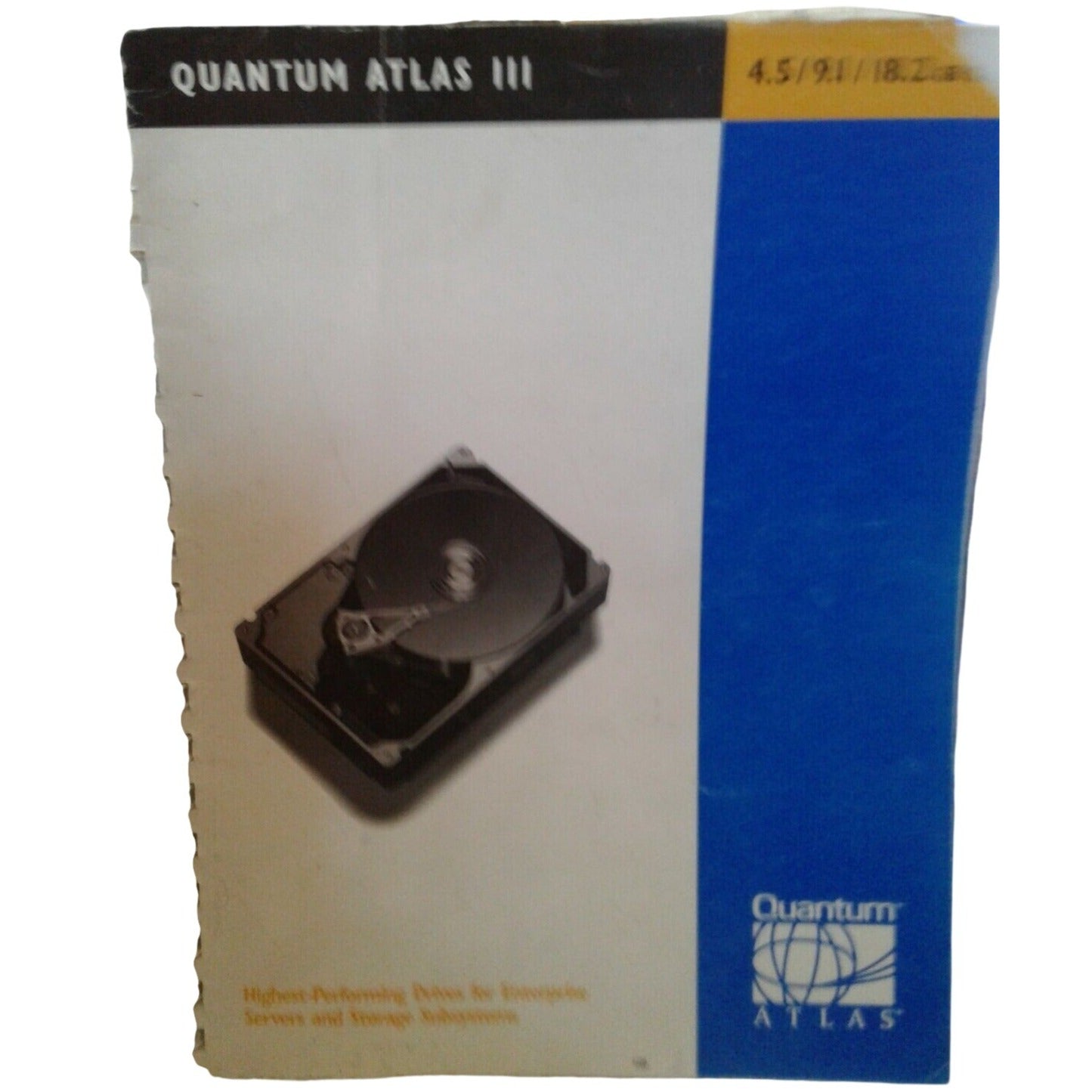 Computer Manual Quantum Atlas III 4.5 / 9.1 / 18.2 GB SCSI Highest Performing Drives
