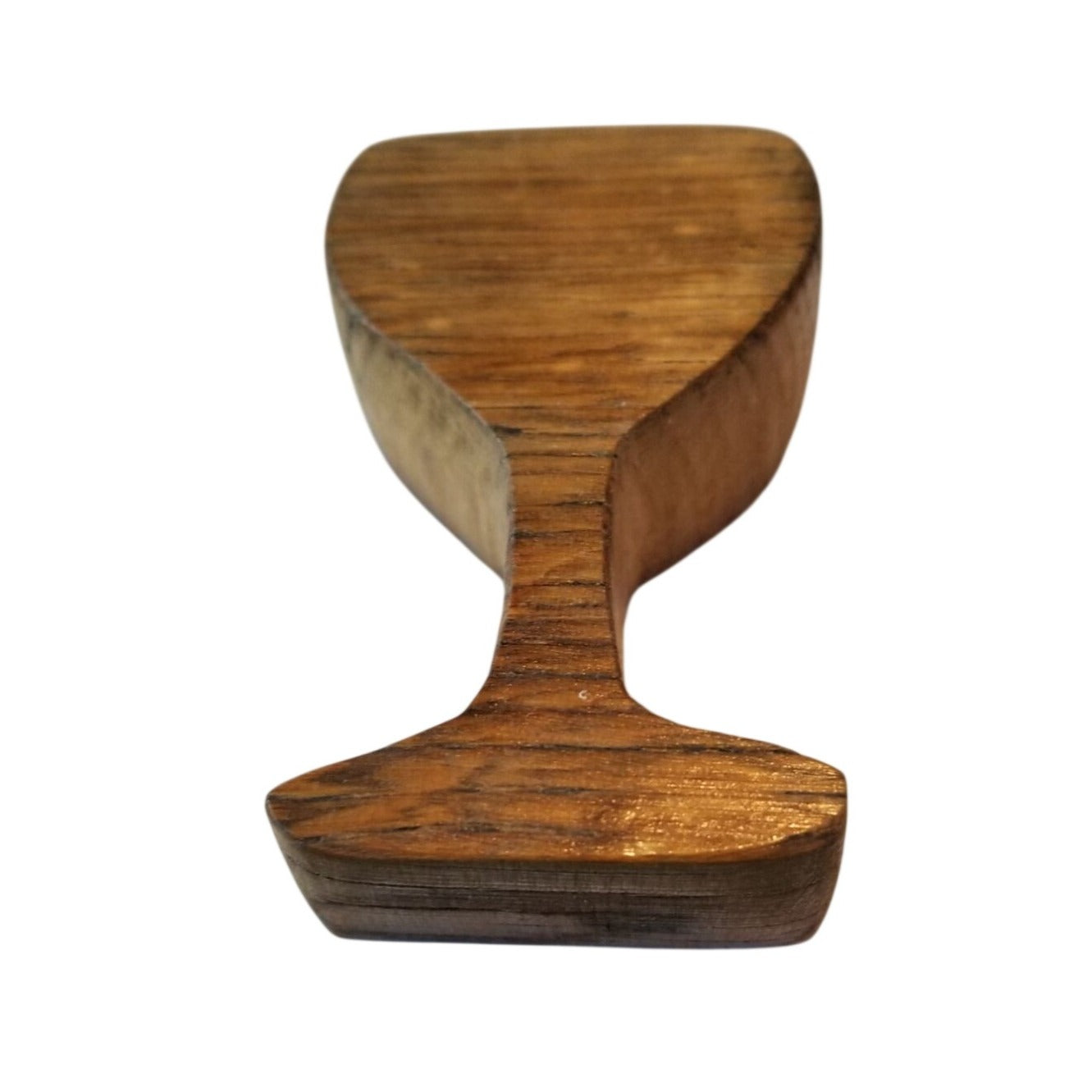 Magnet Wood Wine Glass Shape  3" x 2"  2 small magnets attached to back