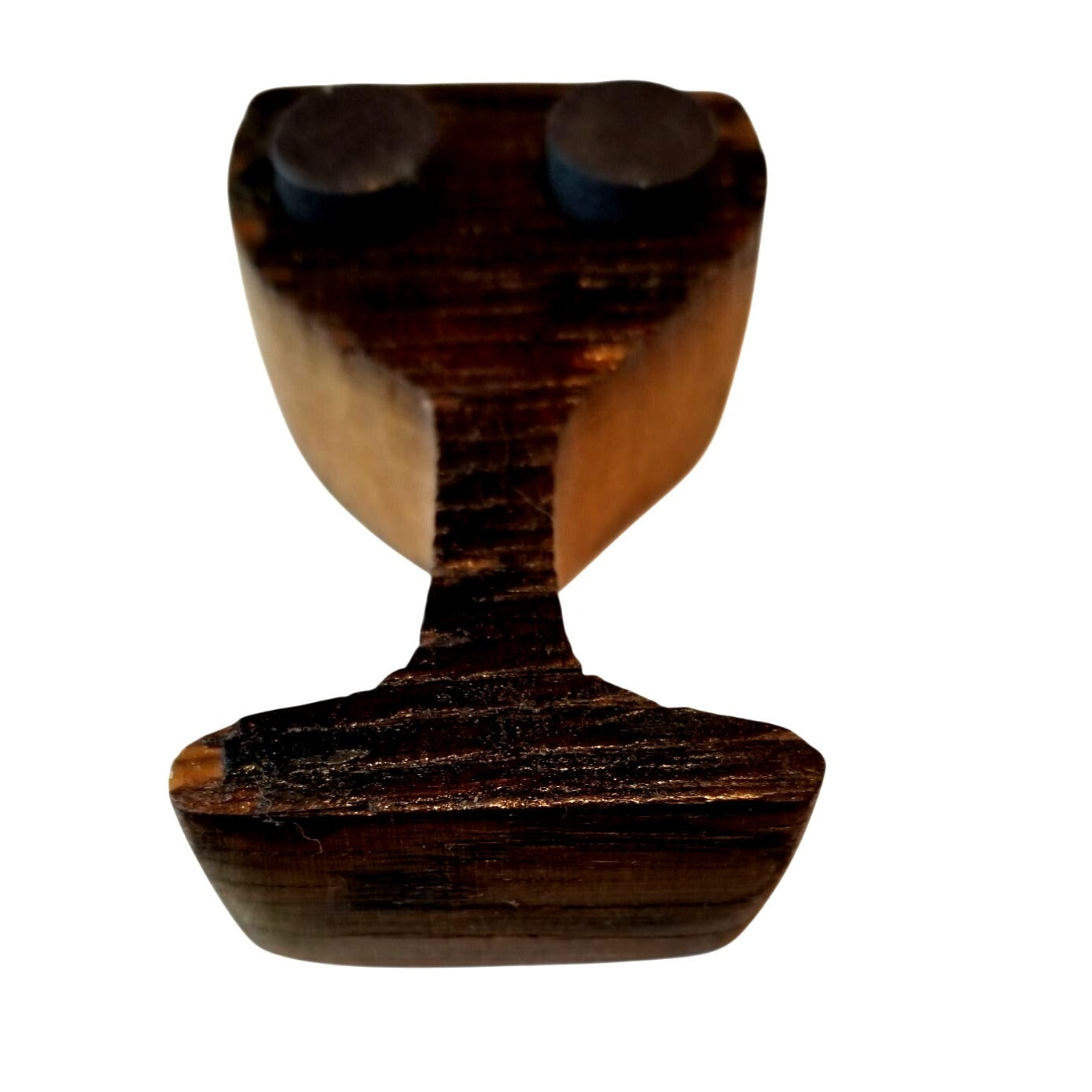 Magnet Wood Wine Glass Shape  3" x 2"  2 small magnets attached to back