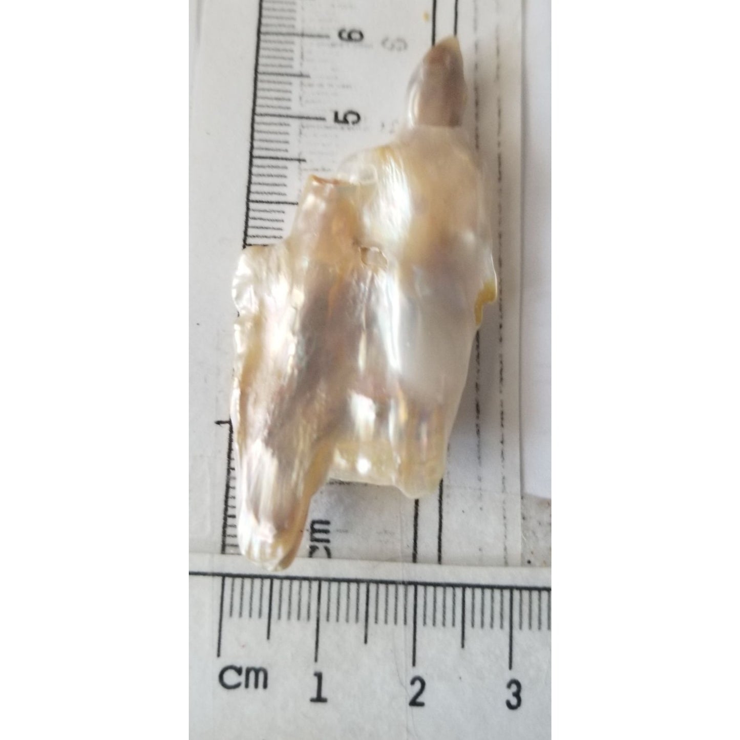 Loose Baroque Double  Stick  Freshwater Keshi 39 ct  7.8 gr  6 cm  x 3 cm
