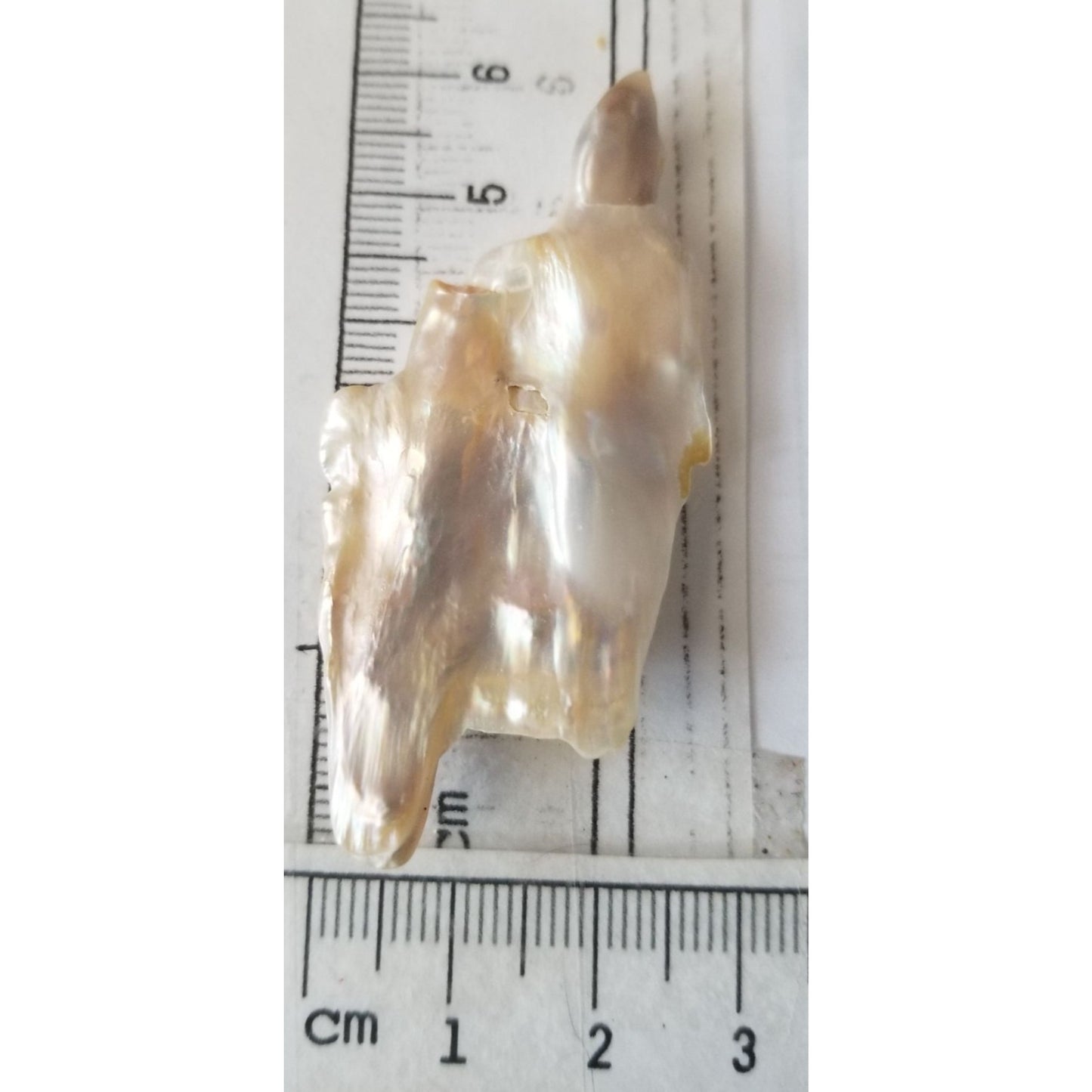 Loose Baroque Double  Stick  Freshwater Keshi 39 ct  7.8 gr  6 cm  x 3 cm
