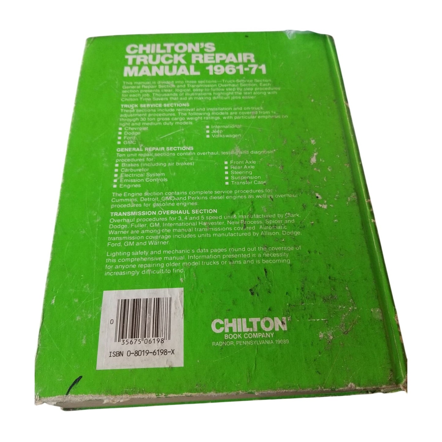 Book Chilton's Truck Repair Manual 1961 - 1971 # 61*8