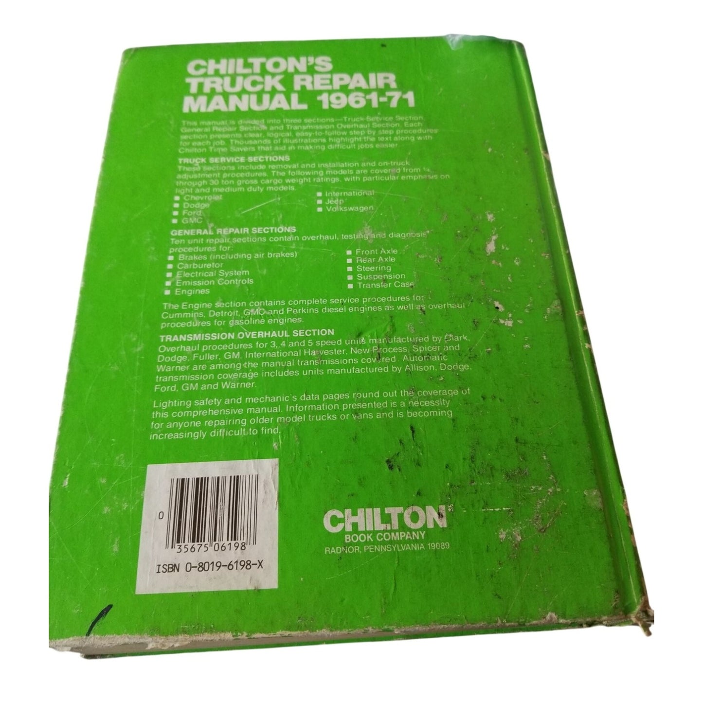 Book Chilton's Truck Repair Manual 1961 - 1971 # 61*8