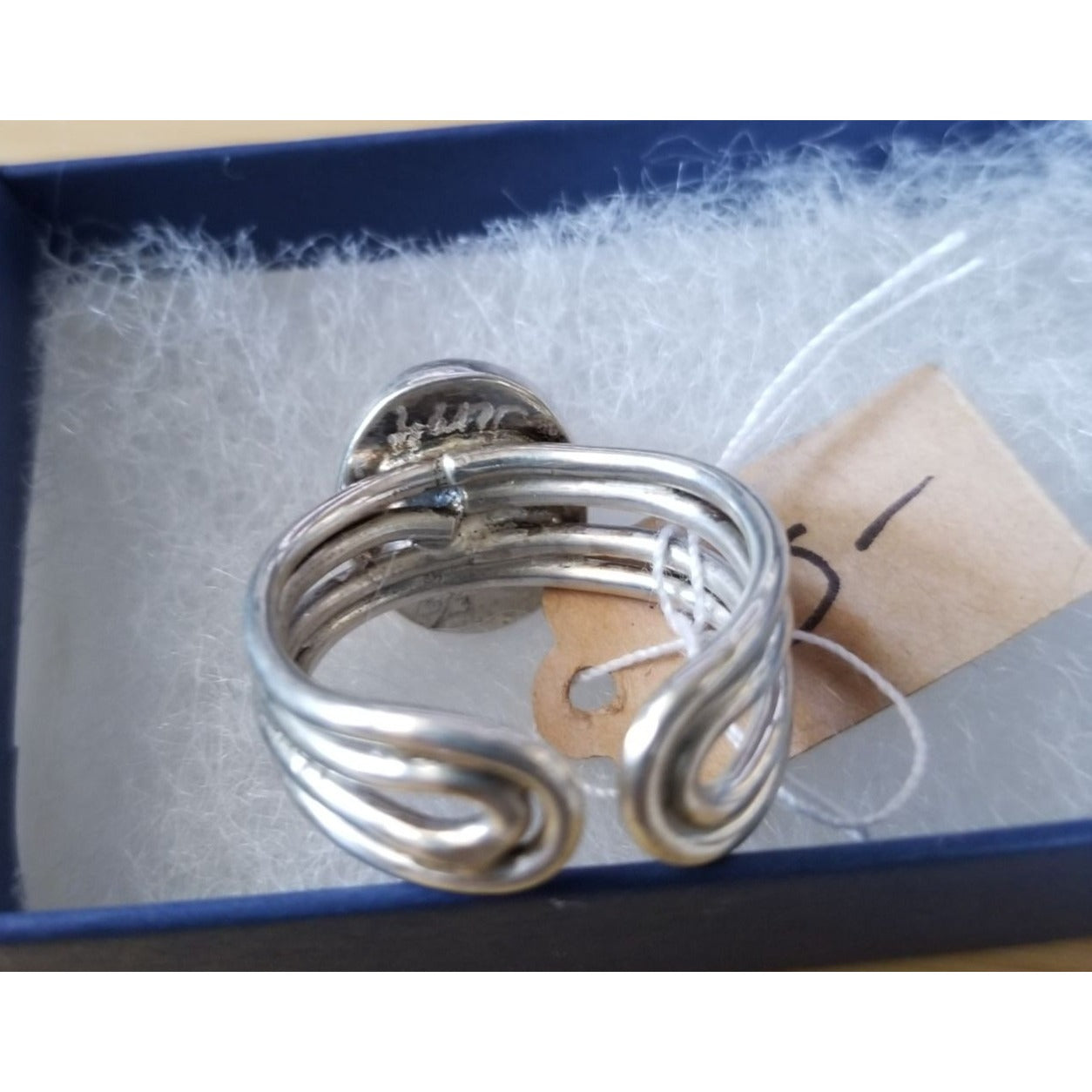 Ring  Moonstoner  42 ct  8.4 Gr Size 9   15 mm x 12  mm Fran Harr  925 Silver