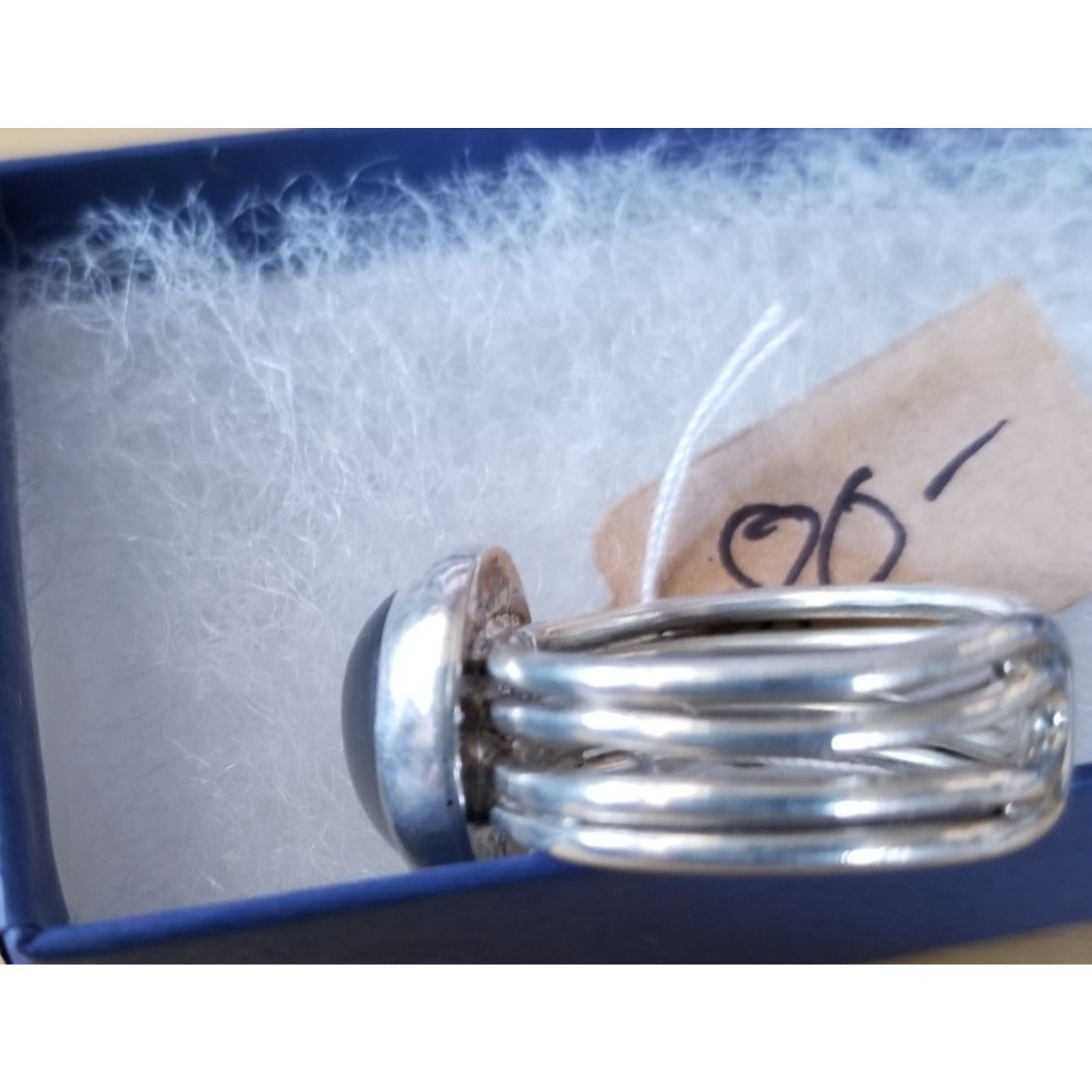 Ring  Moonstoner  42 ct  8.4 Gr Size 9   15 mm x 12  mm Fran Harr  925 Silver