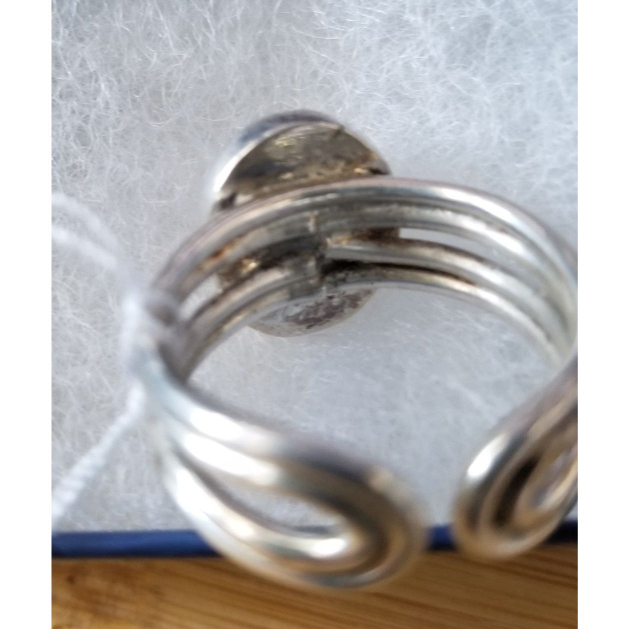Ring  Moonstoner  42 ct  8.4 Gr Size 9   15 mm x 12  mm Fran Harr  925 Silver