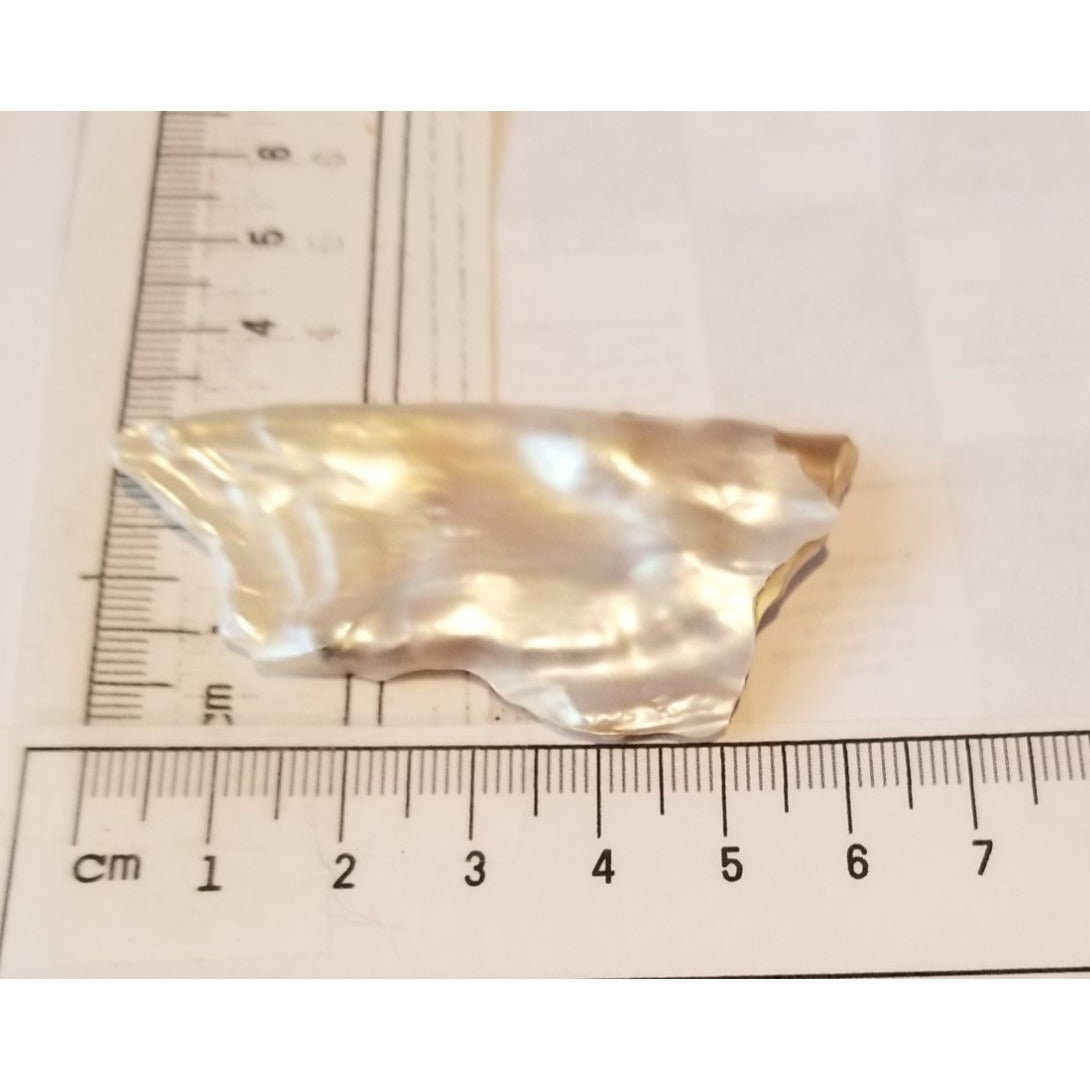 Loose Baroque Rectangle  Freshwater Keshi 50  ct  100  gr  6 cm  x 3 cm Real Natural