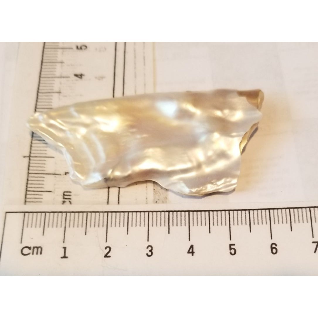 Loose Baroque Rectangle  Freshwater Keshi 50  ct  100  gr  6 cm  x 3 cm Real Natural