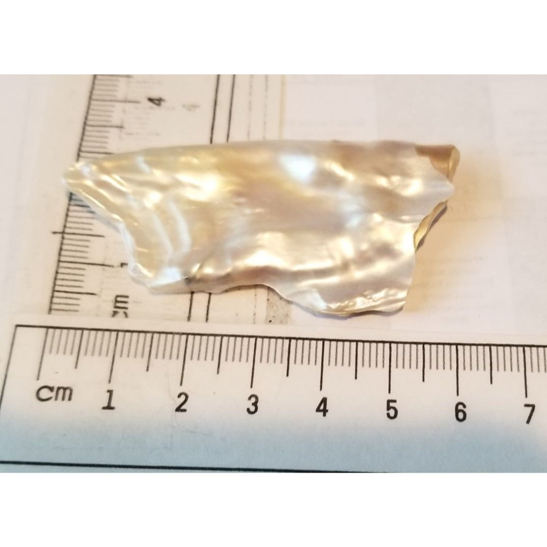 Loose Baroque Rectangle  Freshwater Keshi 50  ct  100  gr  6 cm  x 3 cm Real Natural
