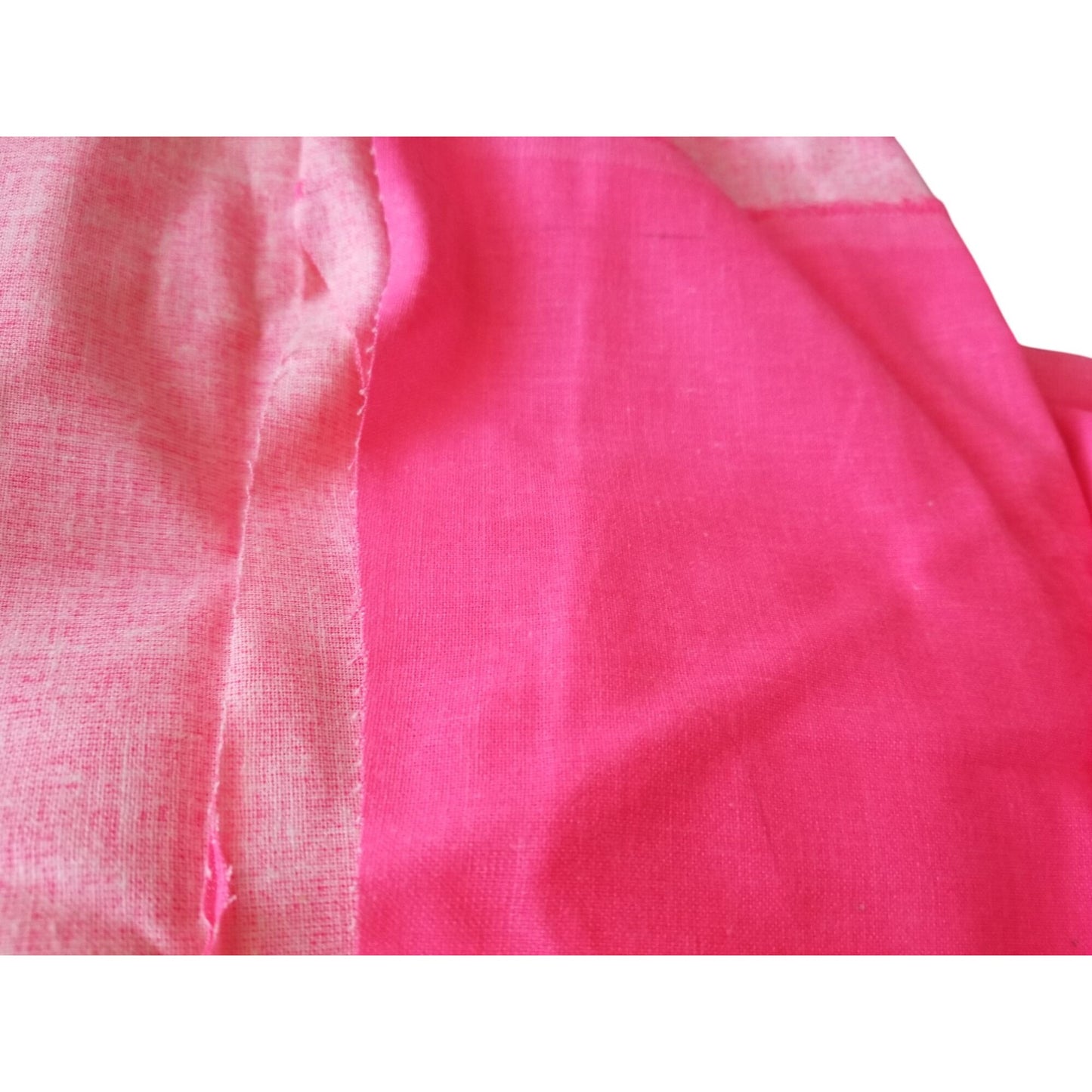Material  Bright Orange  Pink Cotton Blend  Stiff 1 yard