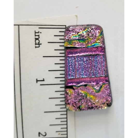 Gemstone Loose Set of 3  Dichroic glass 60.5 ct  12.1  gr 1" x 0.5"  1 1/5 x 0.75"  # 6