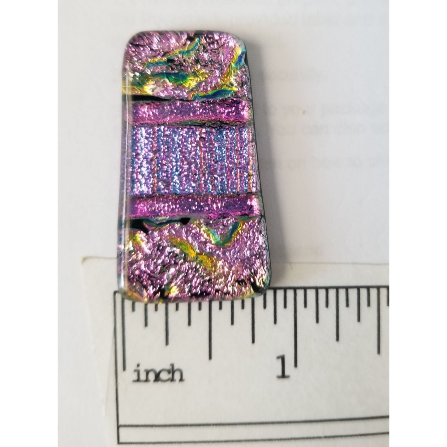 Gemstone Loose Set of 3  Dichroic glass 60.5 ct  12.1  gr 1" x 0.5"  1 1/5 x 0.75"  # 6