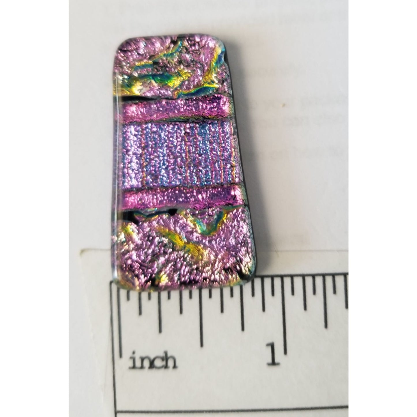 Gemstone Loose Set of 3  Dichroic glass 60.5 ct  12.1  gr 1" x 0.5"  1 1/5 x 0.75"  # 6