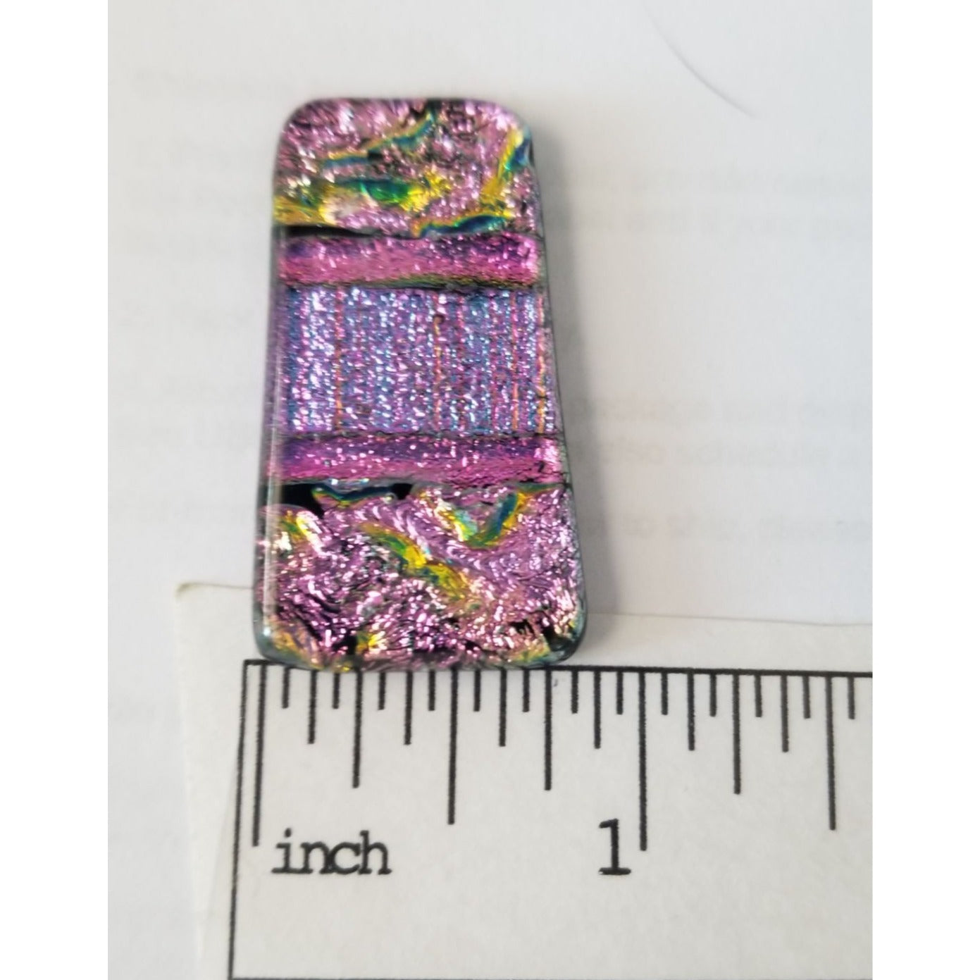 Gemstone Loose Set of 3  Dichroic glass 60.5 ct  12.1  gr 1" x 0.5"  1 1/5 x 0.75"  # 6