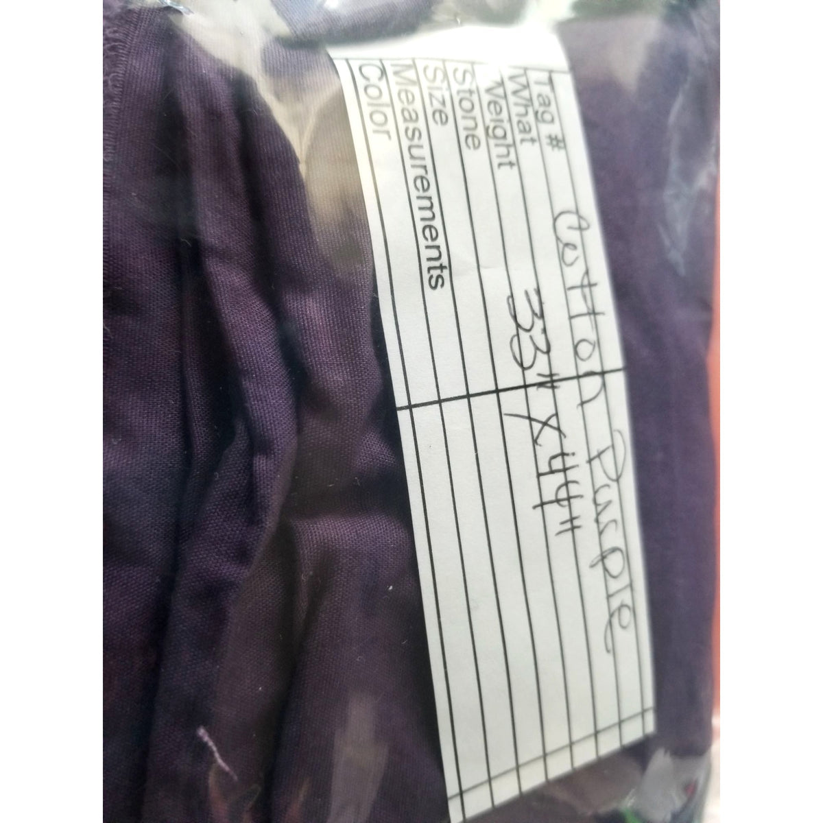 Material Purple  Cotton  JoAnn Fabric  44" x 33"  Cotton