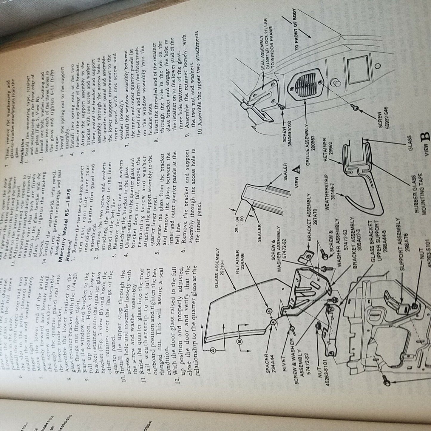 Book 1975 - 1976  Ford Motor Company Body  Car Shop Manual Vol 4 Body 1975