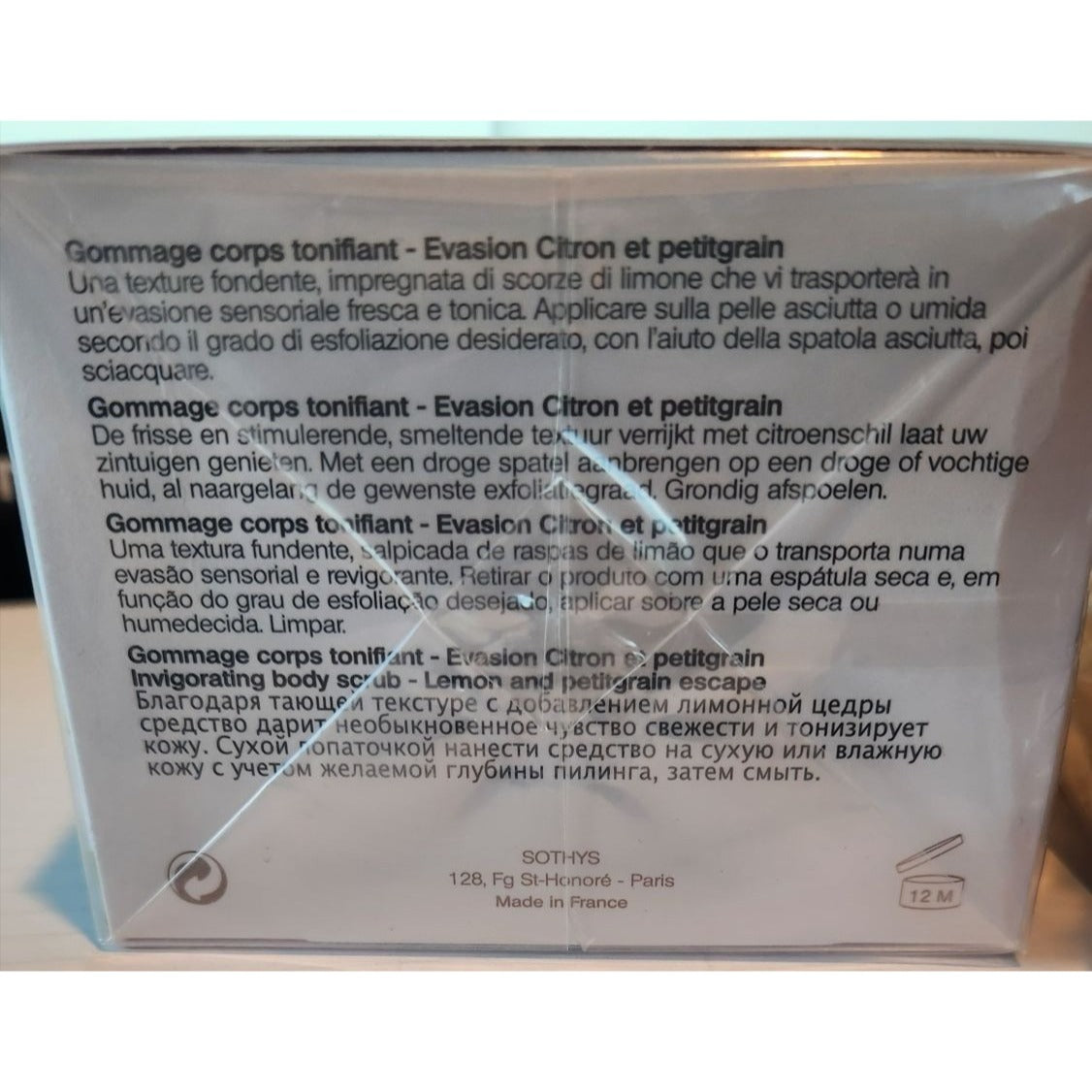 Sothys Paris Gommage corps Tonifiant invigorating body scrub 6.76 oz