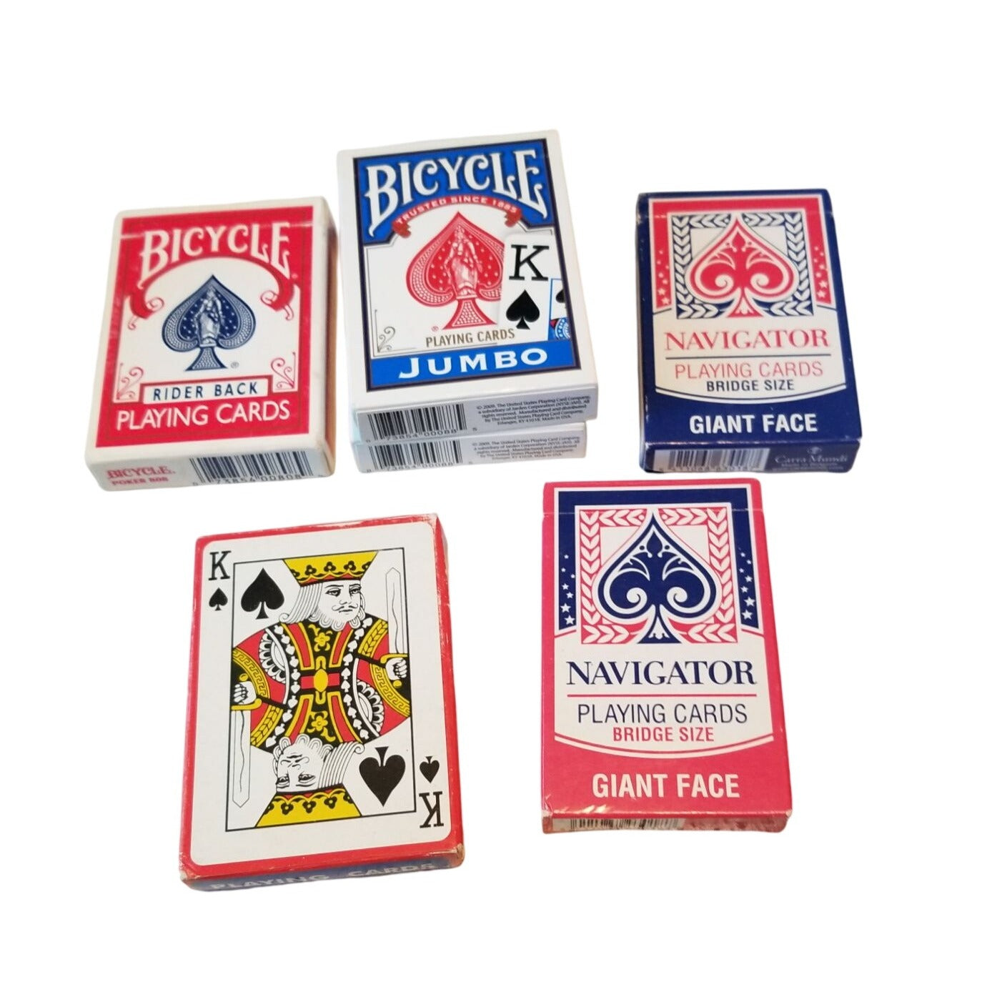 Cards PLaying 6 Decks Bicycle, Champion , Carta Mundi  Belguim Full Decks
