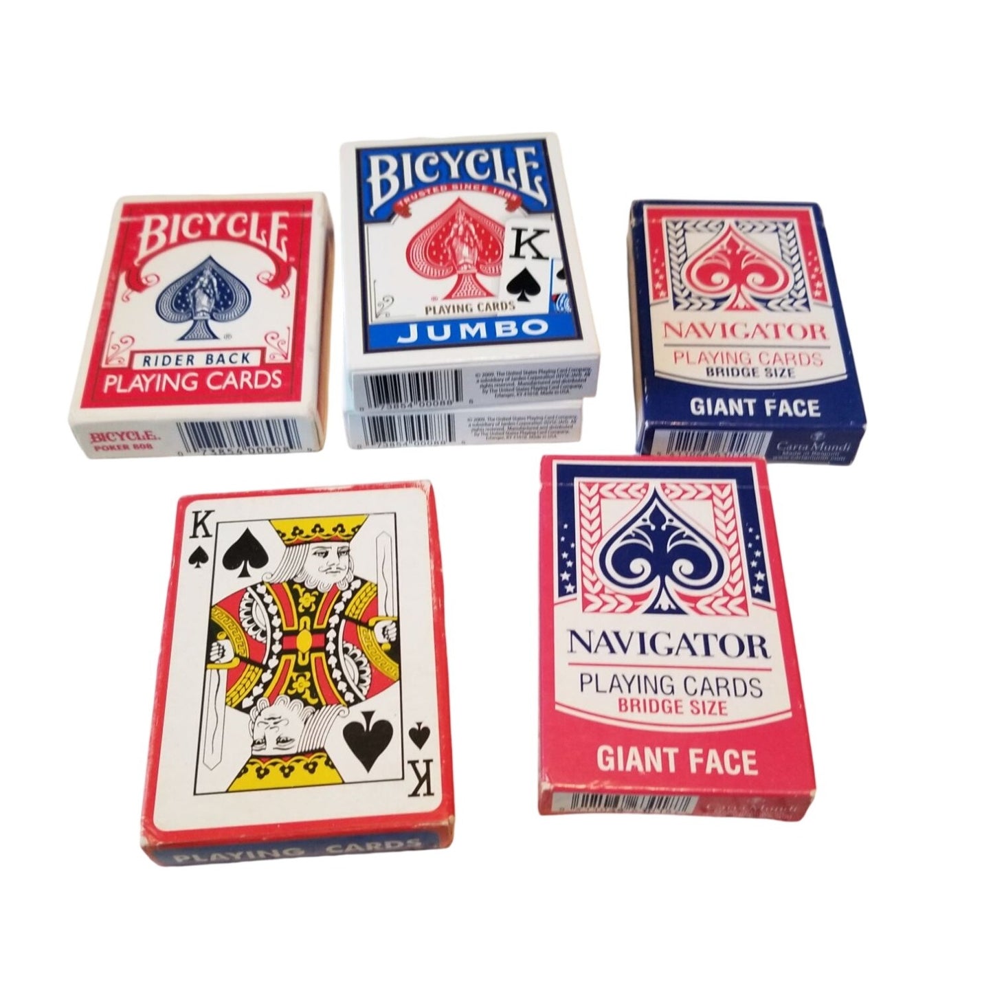 Cards PLaying 6 Decks Bicycle, Champion , Carta Mundi  Belguim Full Decks