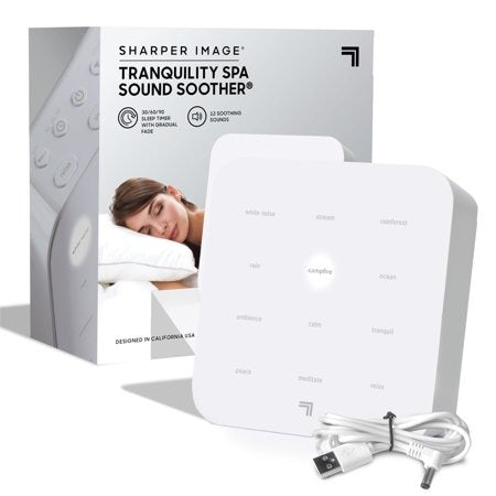 Sharper Image Ultimate Sleep White Noise Sound Machine for Adults and Baby, One Size, White