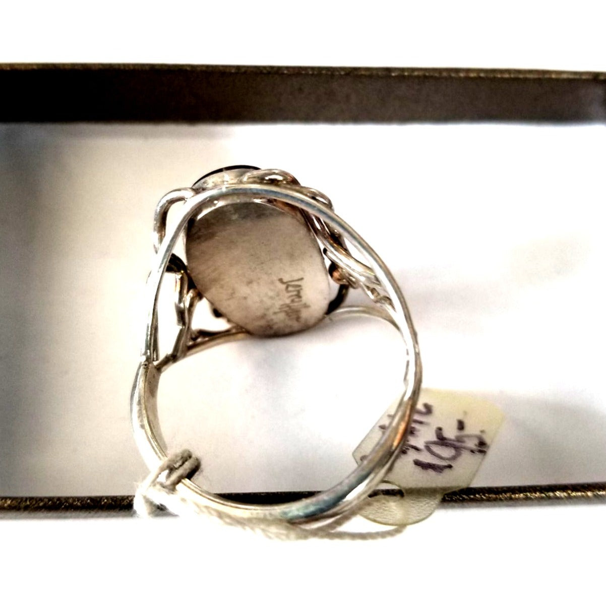 Ring Band Open Silver Sugalite 2 cm wide  Size 10 1/2  7.1 gr 35.5 ct 3.5 cm x 2.5 cm  Jerry Fran Harr