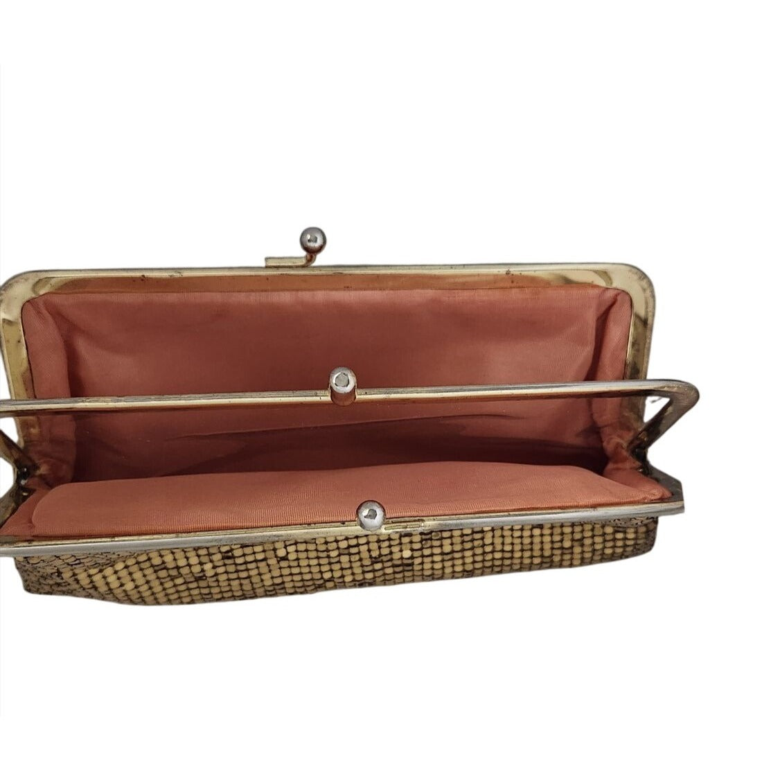 Purse 3 piece set  Whiting & Davis Vintage Gold Mesh Bag Change Purse Money ,Cigarette Case