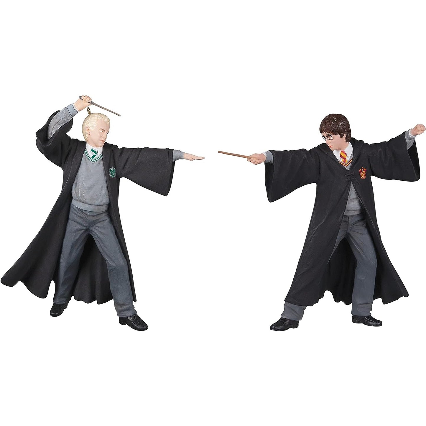 Ornament Hallmark Keepsake Plastic Christmas 2022, Harry Potter and The Chamber of Secrets 20th Anniversary The Dueling Club, Set of 2