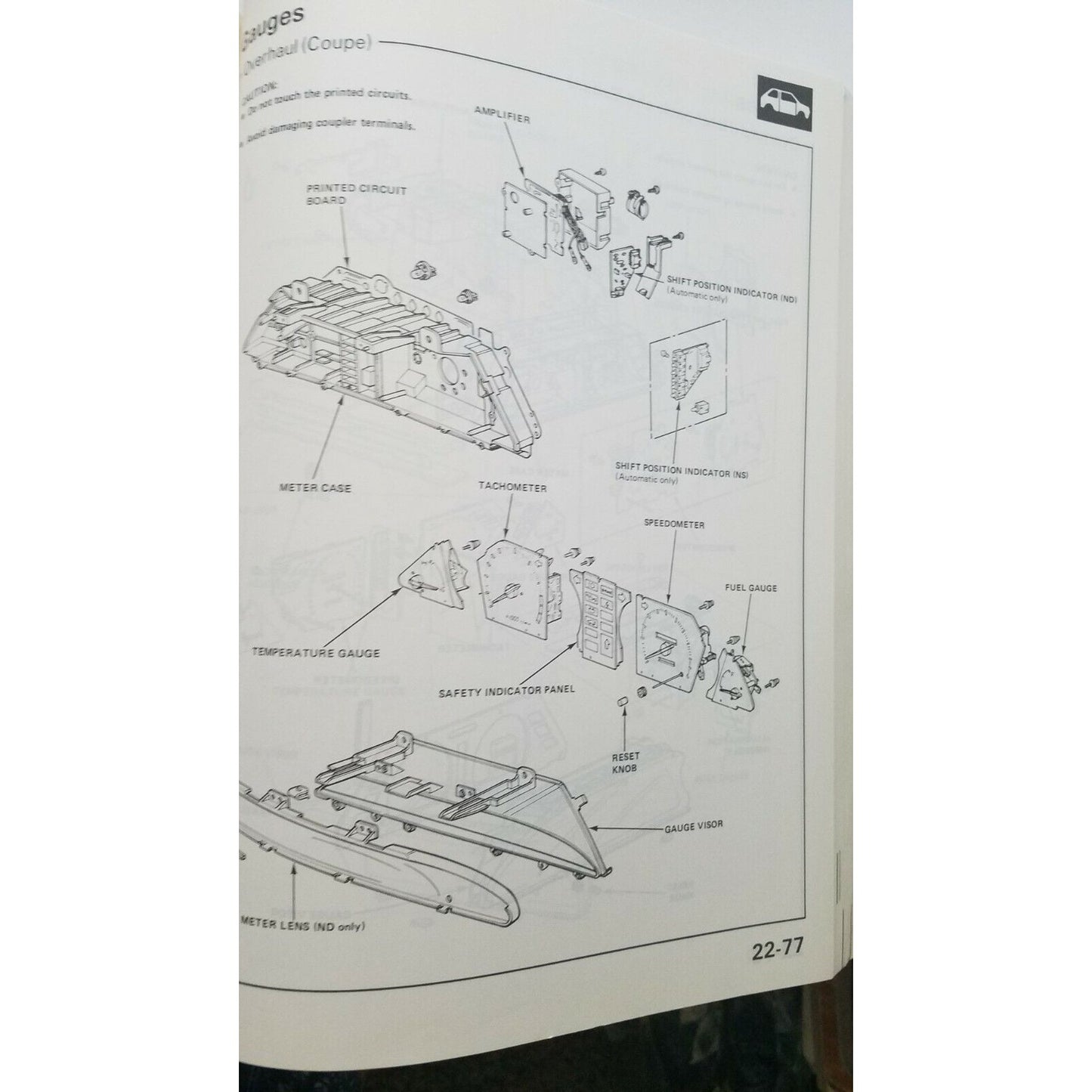 Book 1984  Honda Civic 1.3 / 1.5 Service Manual First Edition Car