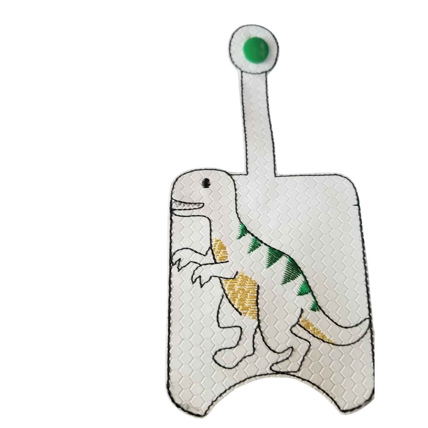 Bath & Body Works 1 oz Hand Sanitizer Set of 4 Dinosaur  Embroidered Faux Leather Holder