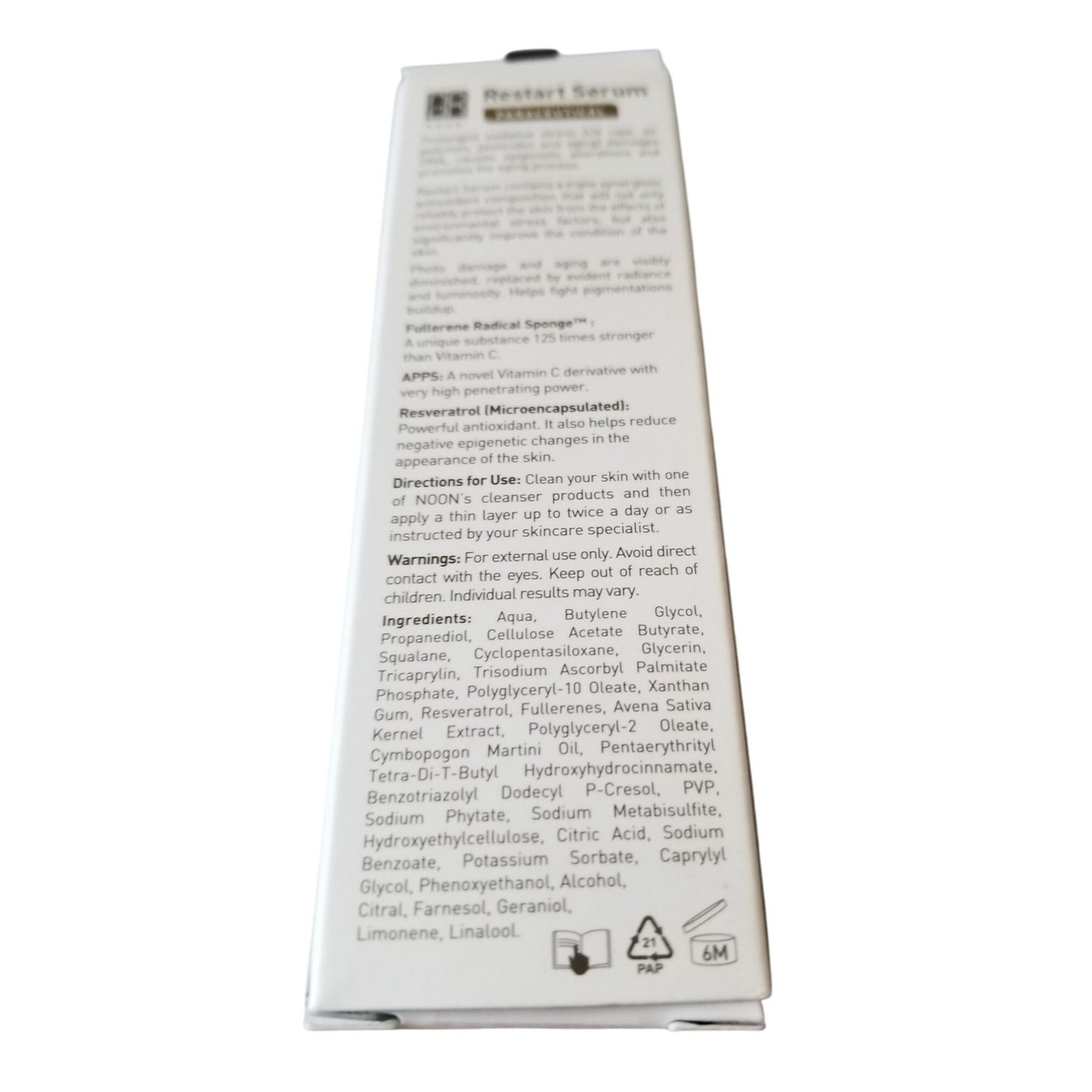 Skincare Noon Restart Serum 1.69 oz.   Age related