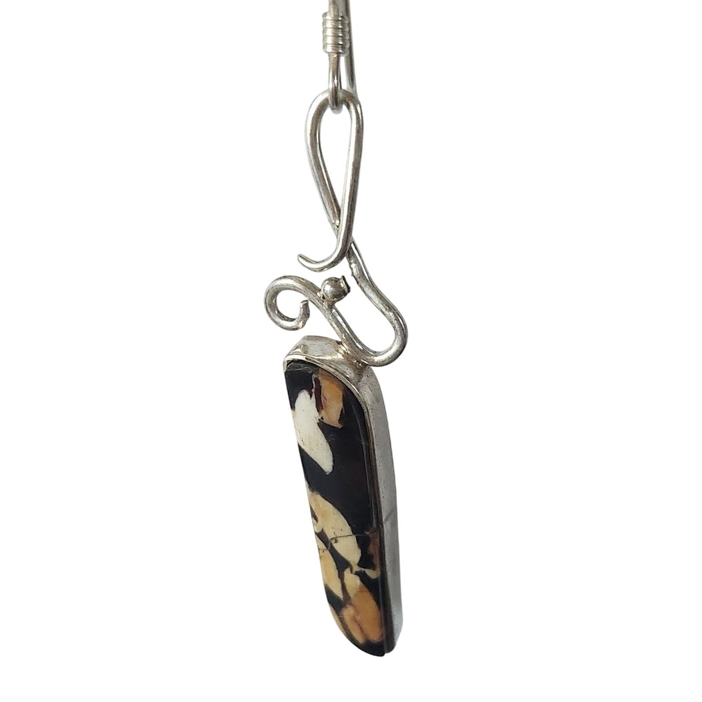 Earrings Peanutwood Silver Post Silver Drop 8.1 gr  Jerry & Fran Harr