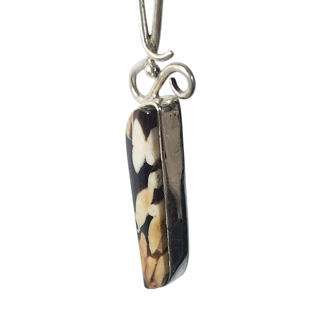 Earrings Peanutwood Silver Post Silver Drop 8.1 gr  Jerry & Fran Harr