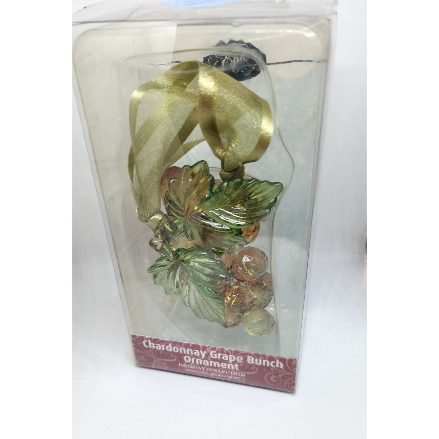 Ornament Christmas  Chardonnay Grape Cluster 4 1/2" Tall Epic Hanging