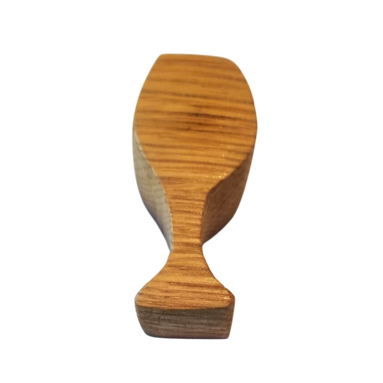 Magnet WoodChampagne Glass Shape 2 1/2 " x 1"      1 small magnets attached to back