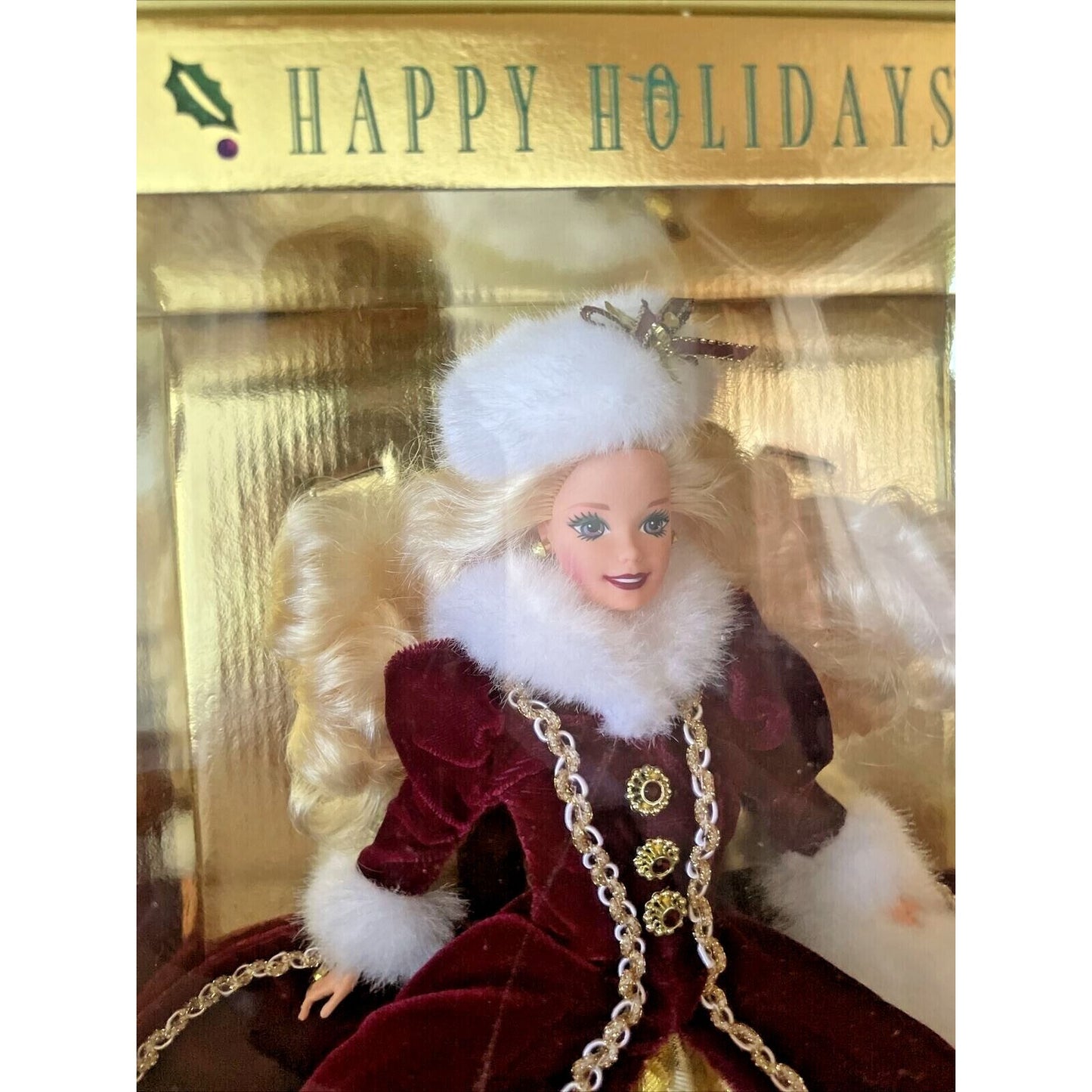 Barbie Vintage Mattel 15646 Barbie Doll Happy Holidays 1996 Special Edition New