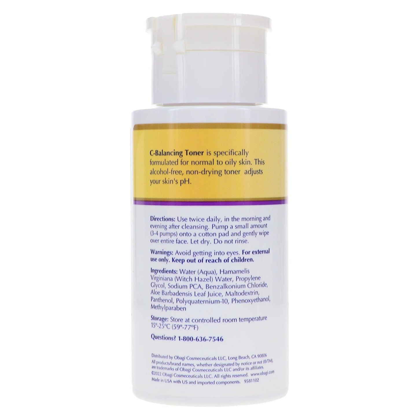 Skincare Obagi C RX System C-Balancing Toner For Normal to Oily Skin 6.7 oz