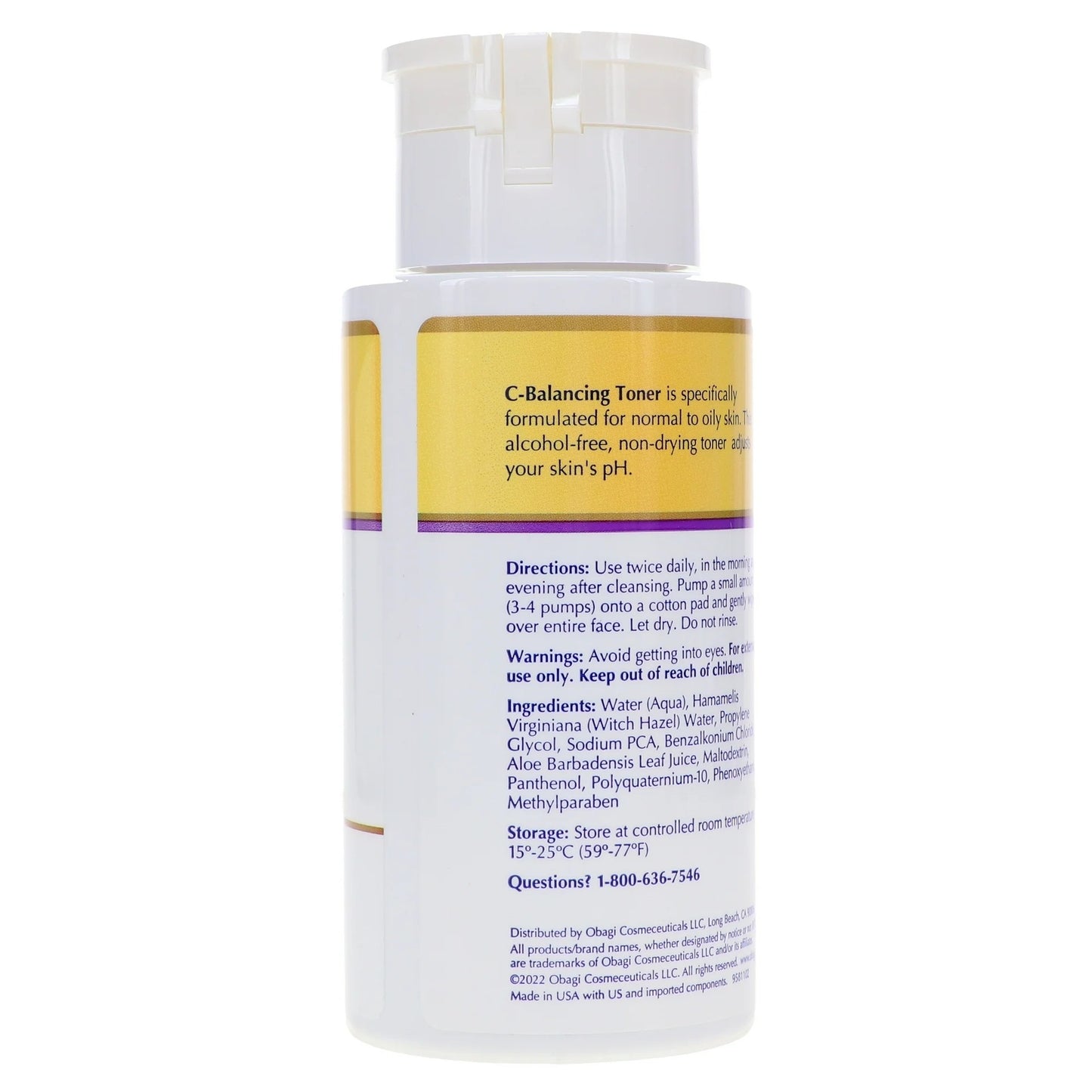 Skincare Obagi C RX System C-Balancing Toner For Normal to Oily Skin 6.7 oz