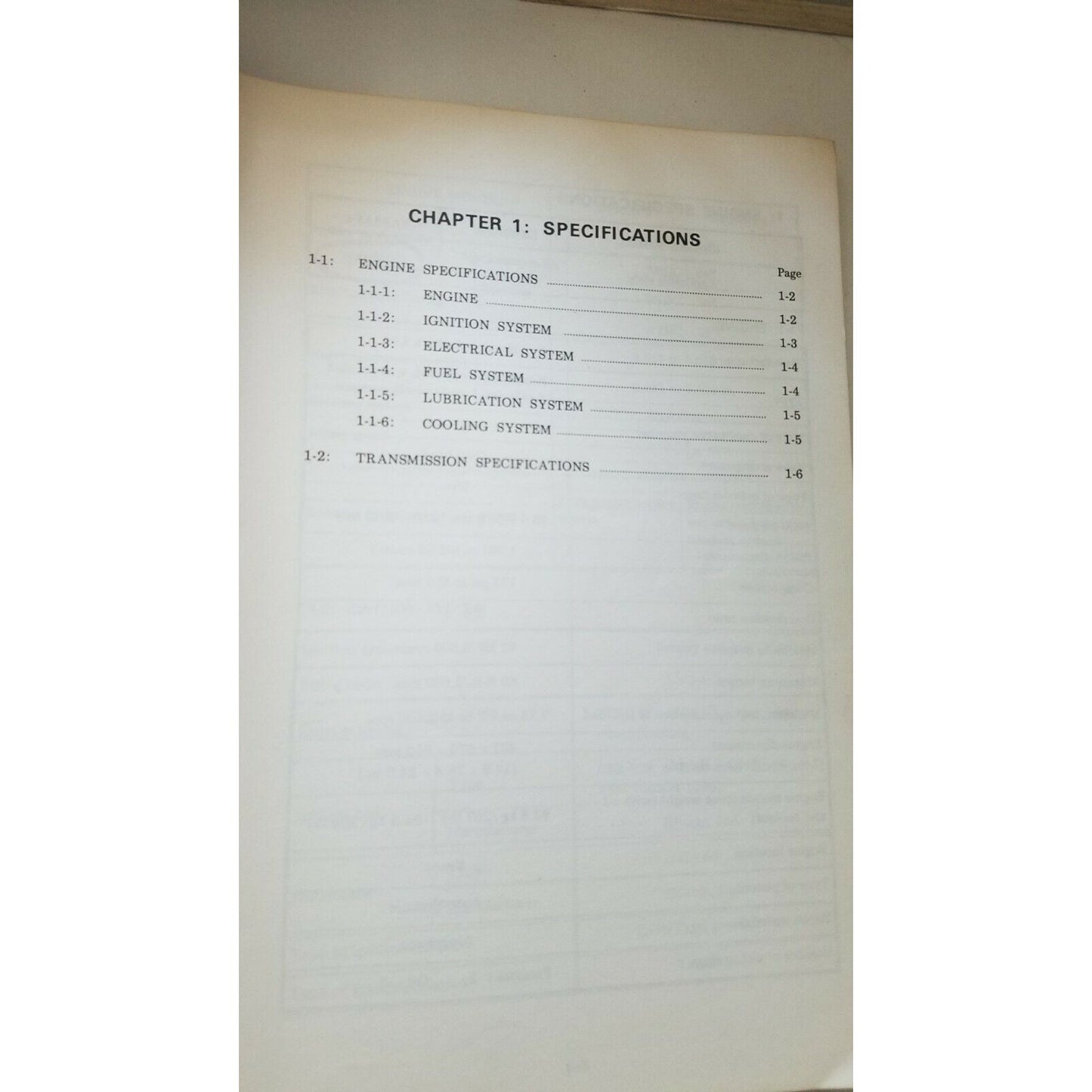 Book  1974  Subaru 1400 MSA 102 B Year USA Model Service Manual Engine Section