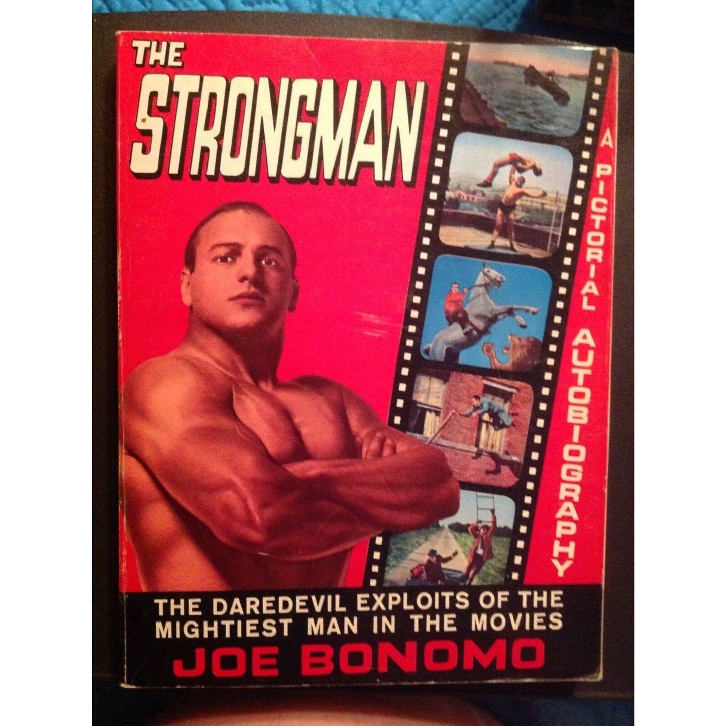 Book The Strongman Joe Bonomo PB w/out dj Pictorial Autobiography 1968