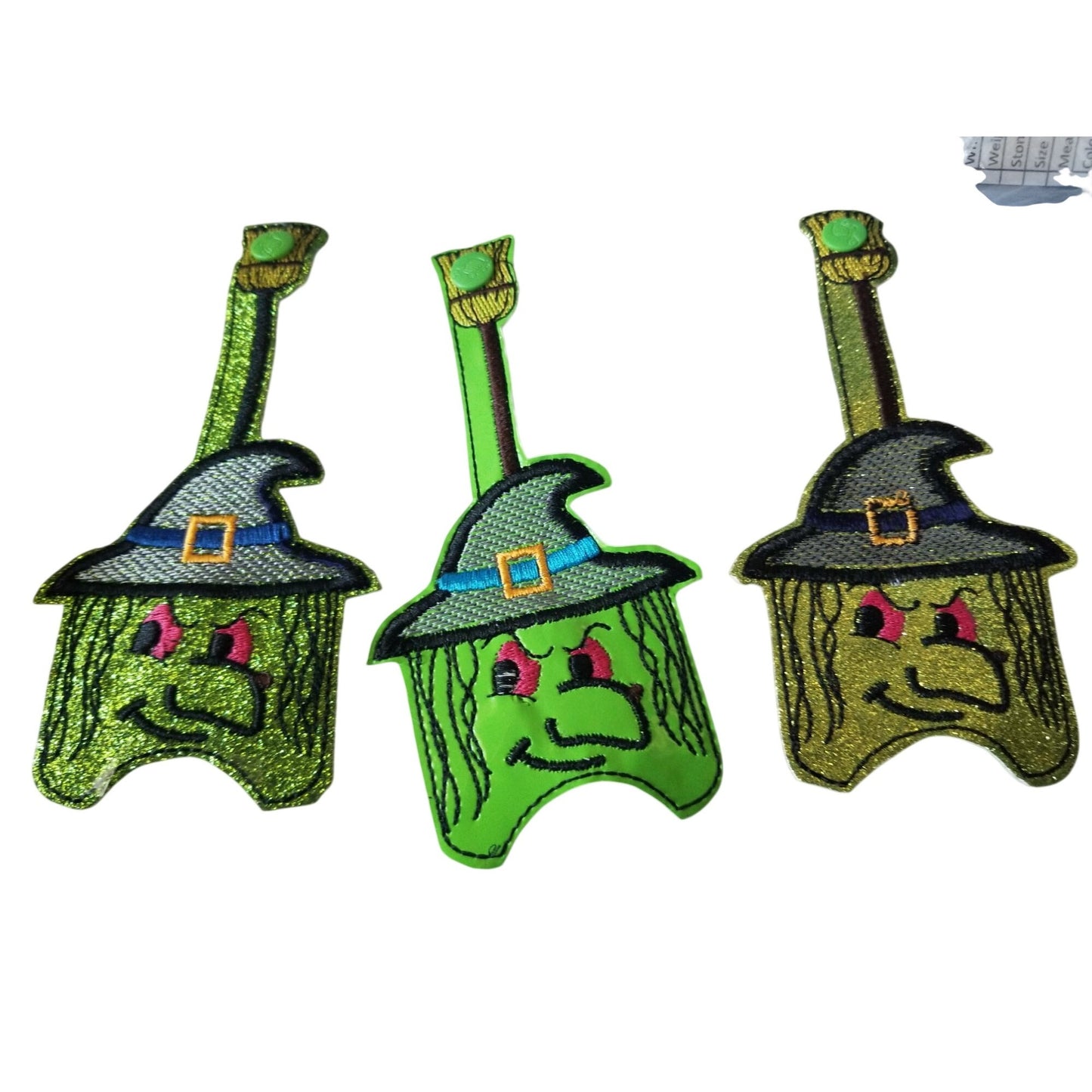 Bath & Body Works 1 oz Hand Sanitizer Set of 5 Witch Embroidered Faux Leather Holder