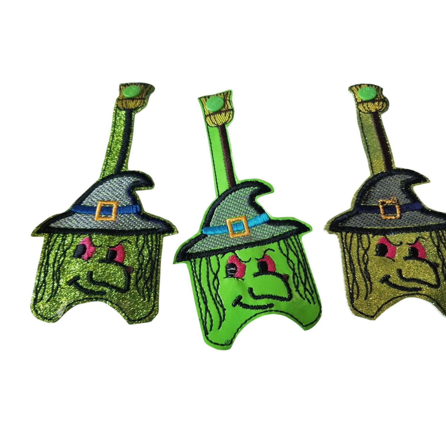 Bath & Body Works 1 oz Hand Sanitizer Set of 5 Witch Embroidered Faux Leather Holder