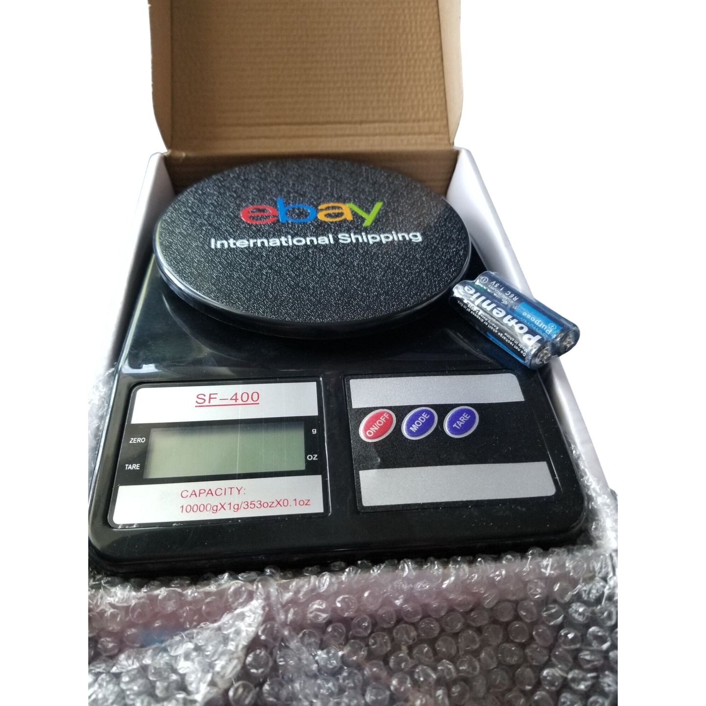 Scale Ebay International Shipping Brand Batteries Box Black Promo Item